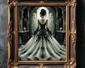 PDF " Gothic Princess" Cross Stitch Pattern DMC, Pattern Keeper Compatible, Victorian Gothic Embroidery