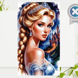 PDF "Cinderella Fantasy" Cross Stitch Pattern DMC Instant Download, Pattern Keeper Compatible