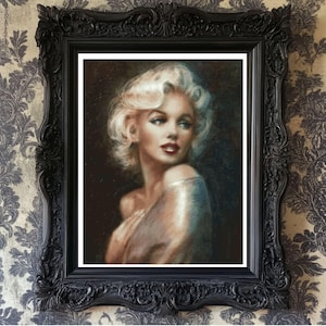 PDF &quot;Vintage Portrait Marilyn Monroe&quot; Cross Stitch Pattern DMC, Pattern Keeper Compatible, Instant Download