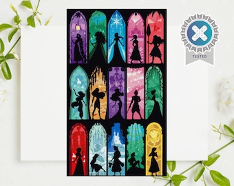 PDF " Princess Shadow" + BONUS Chart Cross Stitch Pattern DMC, Pattern Keeper Compatible, Instant Download