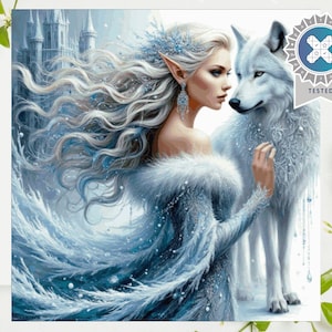 PDF "Elven Royal Saga" Cross Stitch Pattern DMC, Pattern Keeper Compatible, Instant Download, LOTR Rivendell Christmas Fantasy Cross Stitch