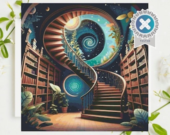 PDF &quot;Galaxy Library&quot; Cross Stitch Pattern DMC, Pattern Keeper Compatible, Instant Download