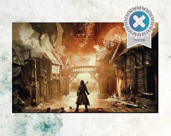 PDF « The Fall of Smaug » + grille point de croix DMC en prime, compatible avec Pattern Keeper, téléchargement immédiat