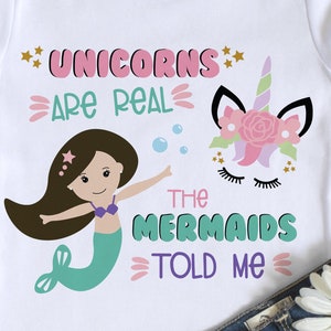 Unicorns Are Real The Mermaid Told Me So Funny Gift T Shirt Unicorns Are Real The Mermaid Told Me So Funny Gift T Shirt