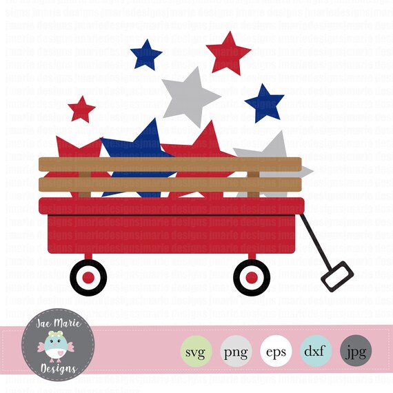 Download 4th Of July Svg Red Wagon Svg Summer Svg Patriotic Svg Etsy