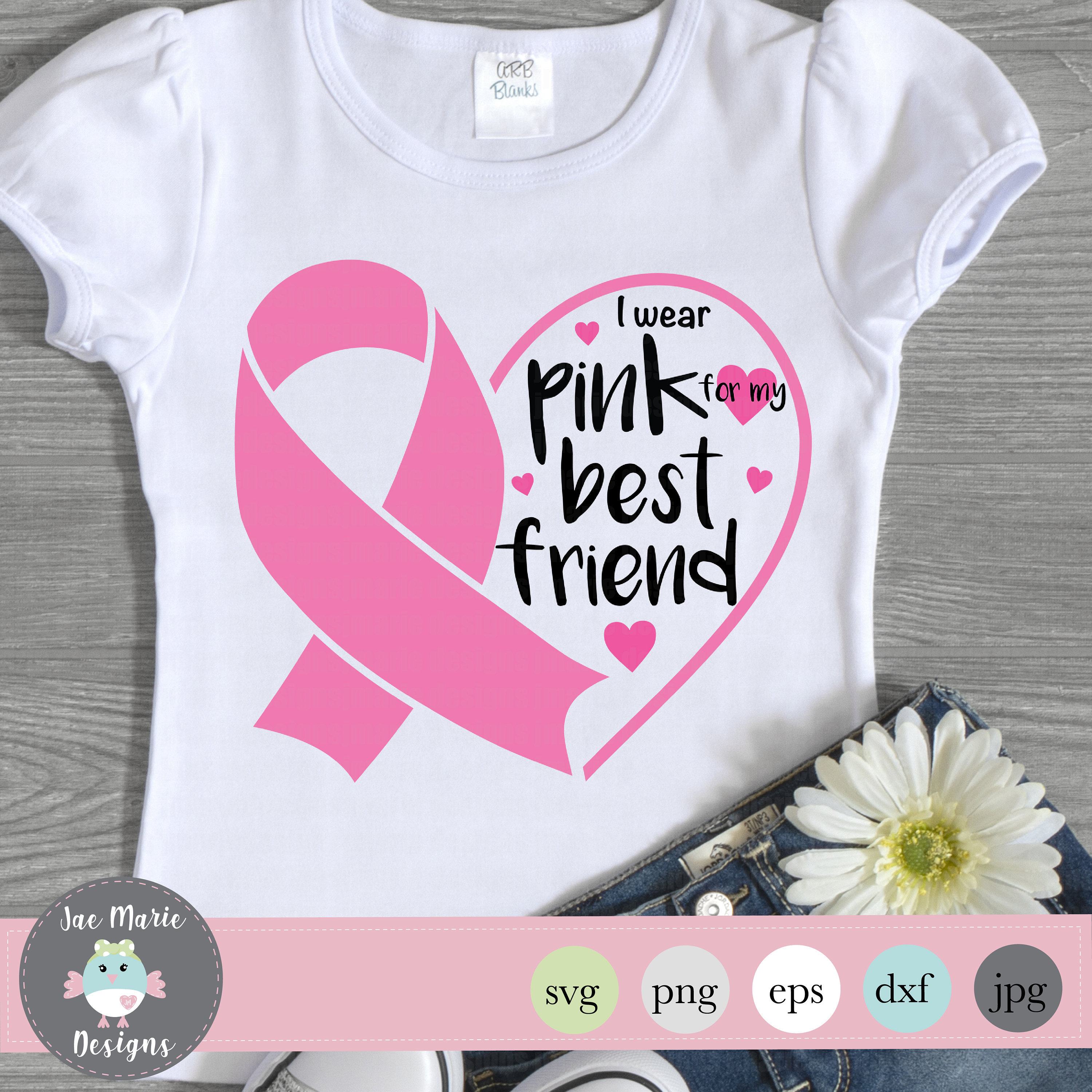 I Wear Pink For My Best Friend Shirt Breast Cancer Awareness I Wear Pink For My Best Friend Shirt Breast Cancer Awareness