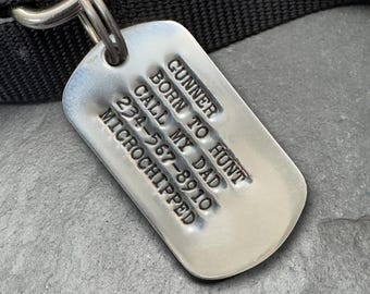 Stainless Steel Dog Name Tag,