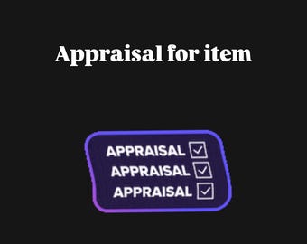 Insurance Appraisal Add On for purchased item
