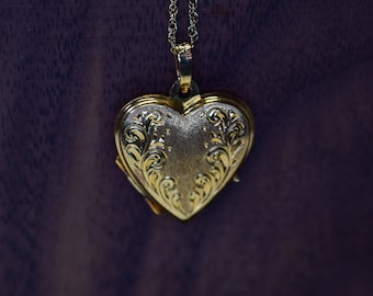 Vintage 14 Karat Gold Heart Locket Pendant