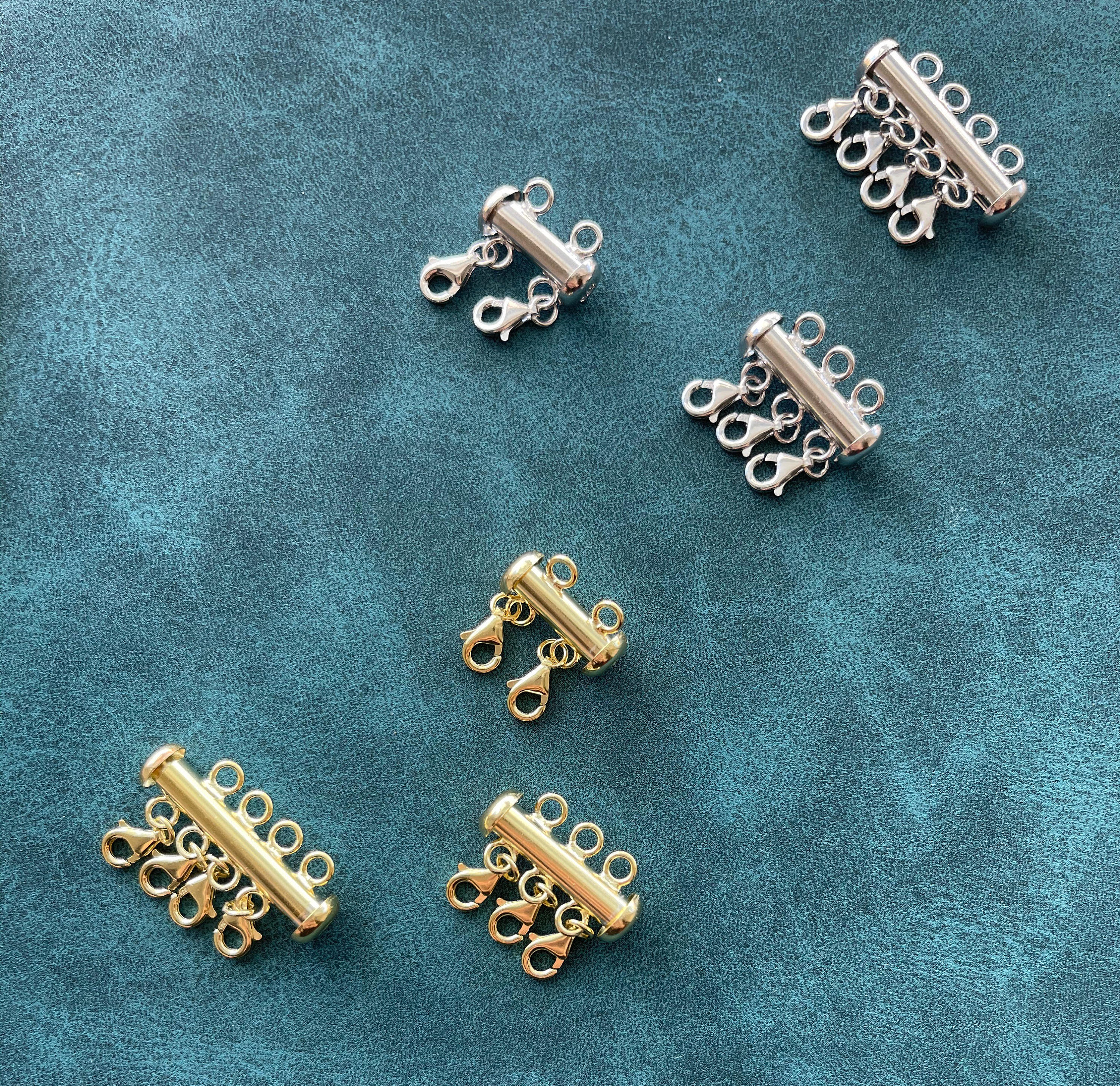  TEHAUX 6 Pcs Clasp for Multiple Necklaces Necklace Clasps for  Layered Look Multi Necklace Connectors Replacement Necklace DIY Layered  Clasps for Necklace Decor Buckle Fish Hook Metal