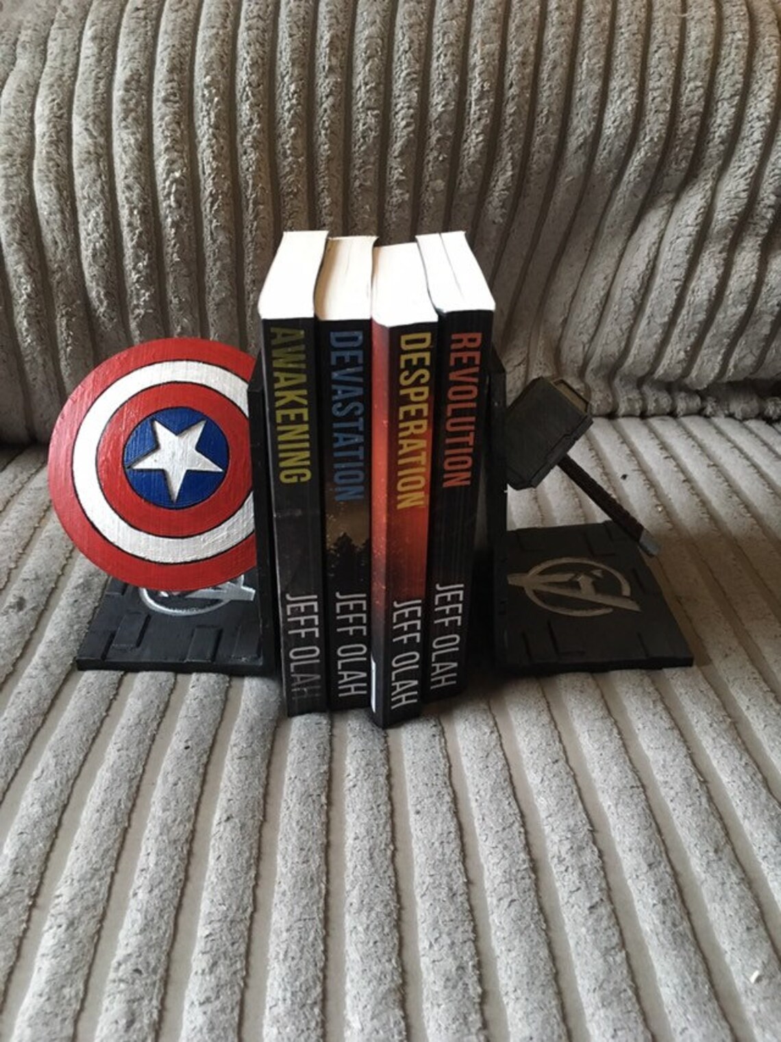 Avengers bookends Etsy