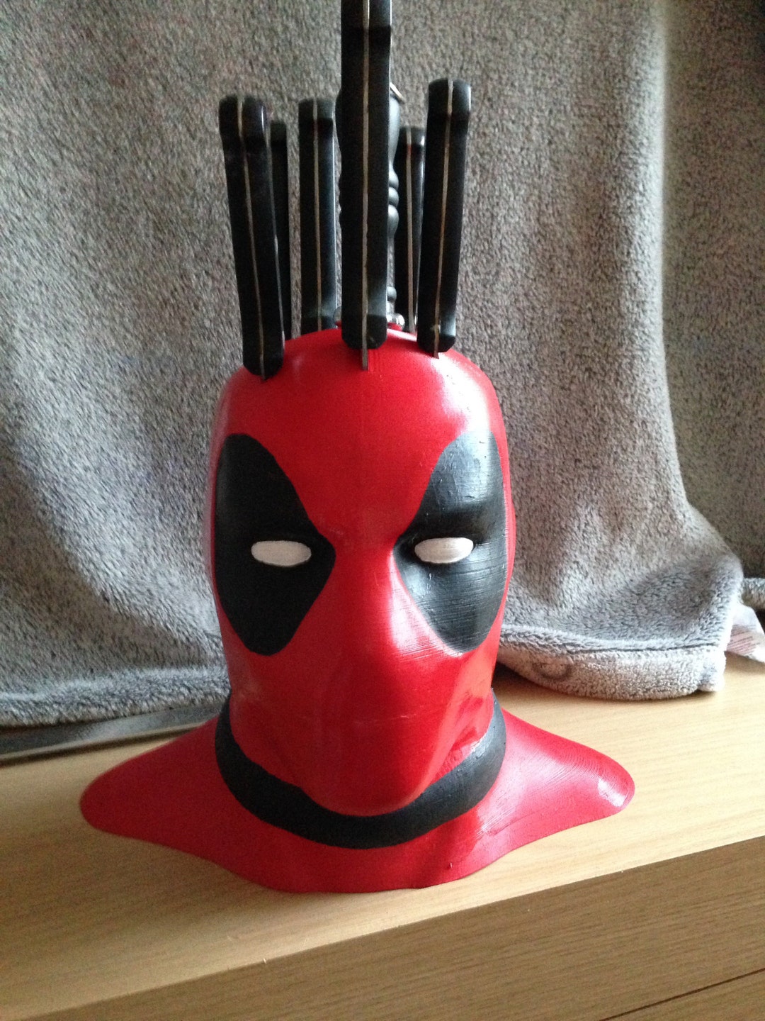 Deadpool Knife Block Etsy