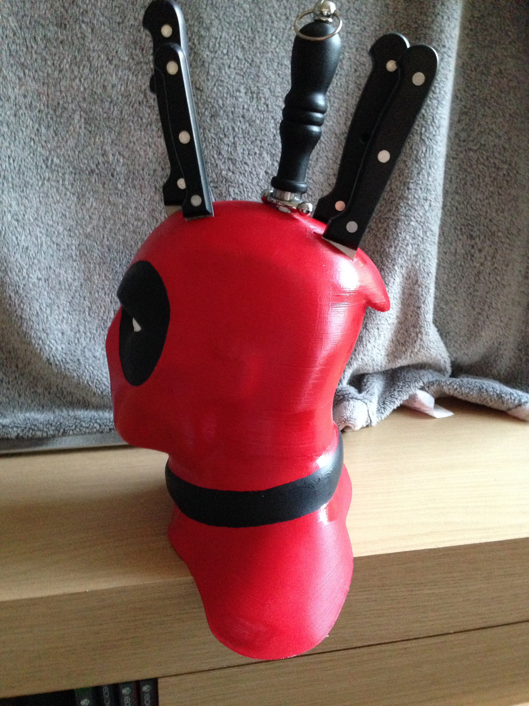 Deadpool Knife Block Kitchen Decor, Deadpool Kitchen Knifes Set Christmas  and New Year Unique Gift 