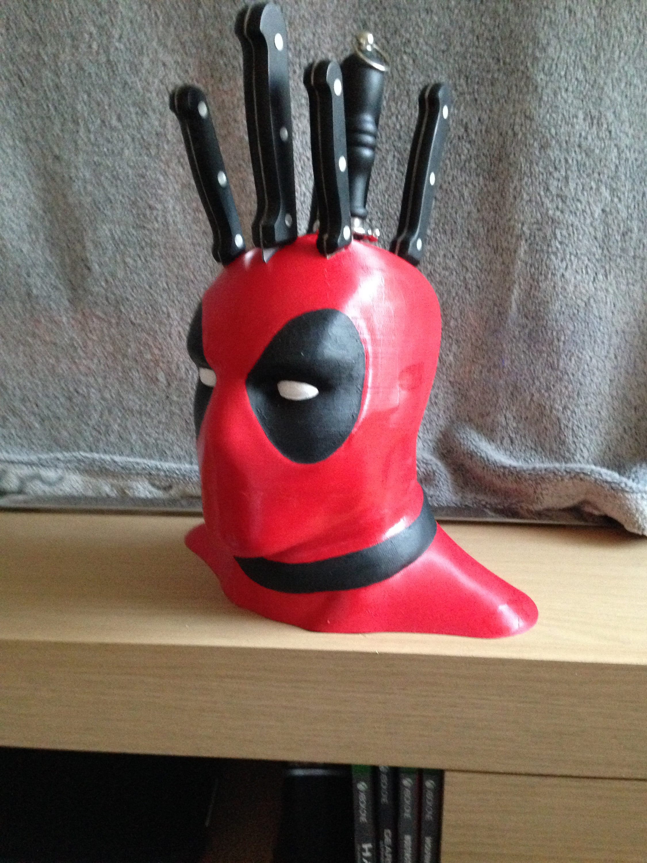 Deadpool Knife Block 3D Printed 