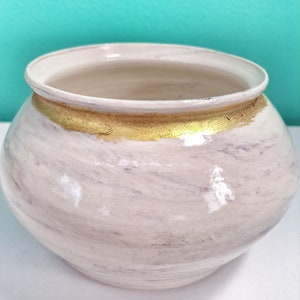 Lila Swirl Keramik Vase