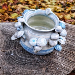 small handmade ceramic swirl vase