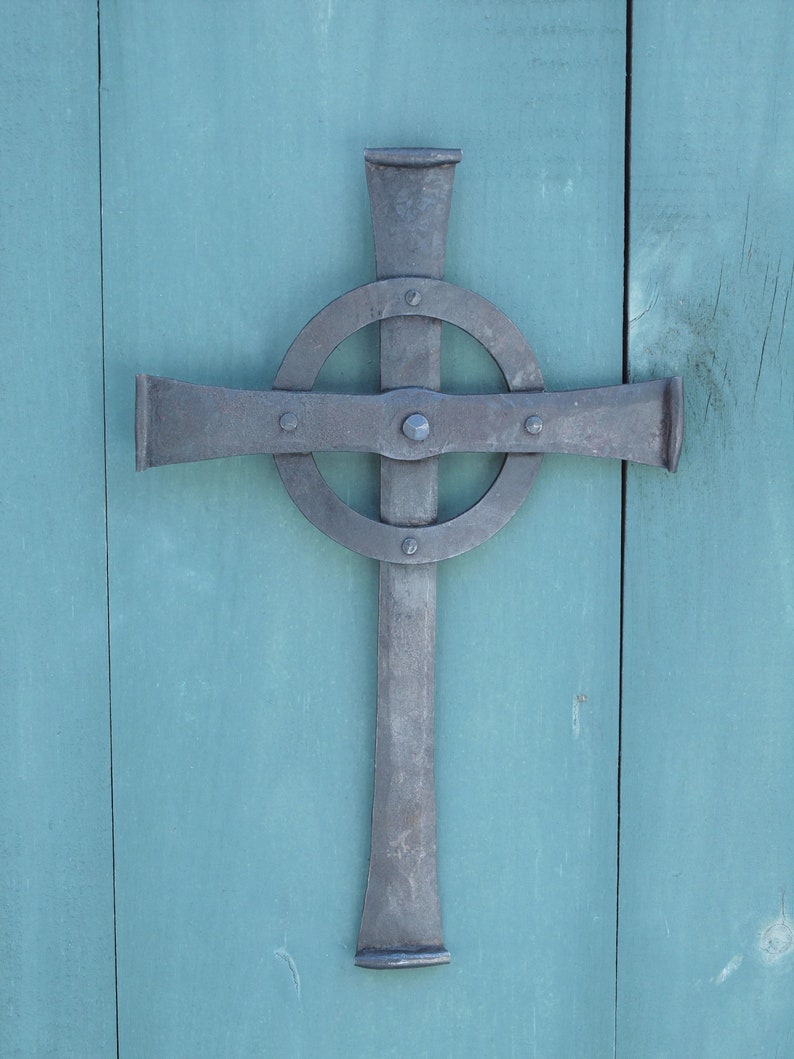 Hand Steel Celtic Wall Cross Hand Made Wall Cross Etsy