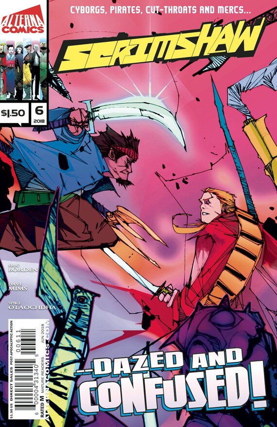 Alterna Comics, 2018 SCRIMSHAW Vol.1 #6 of 6 newsprint comic book
