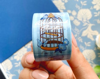 B-Grade Wonderland Garden Washi tape with silver foil