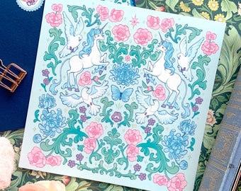 The Last Unicorn square prints