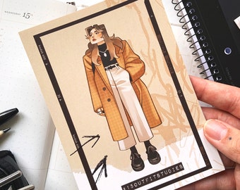 Outfit Study Workshop Leporello Zine