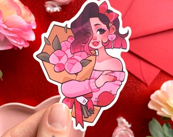 Valentine bouquet stickers