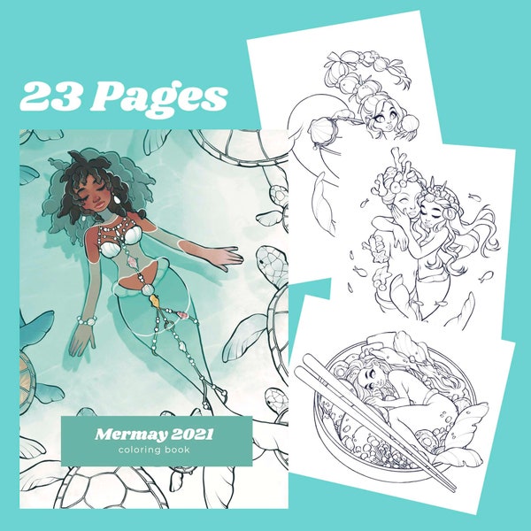 Mermay 2021 coloring pages