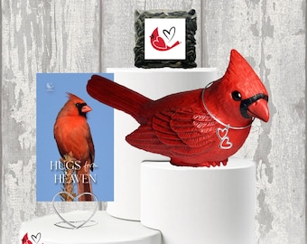 Cardinal Memorial Gift Sets, 14 Options, Memorial Keepsake, In Memory of a Special Person or Pet, Sympathy Gift for Men, Women, Children