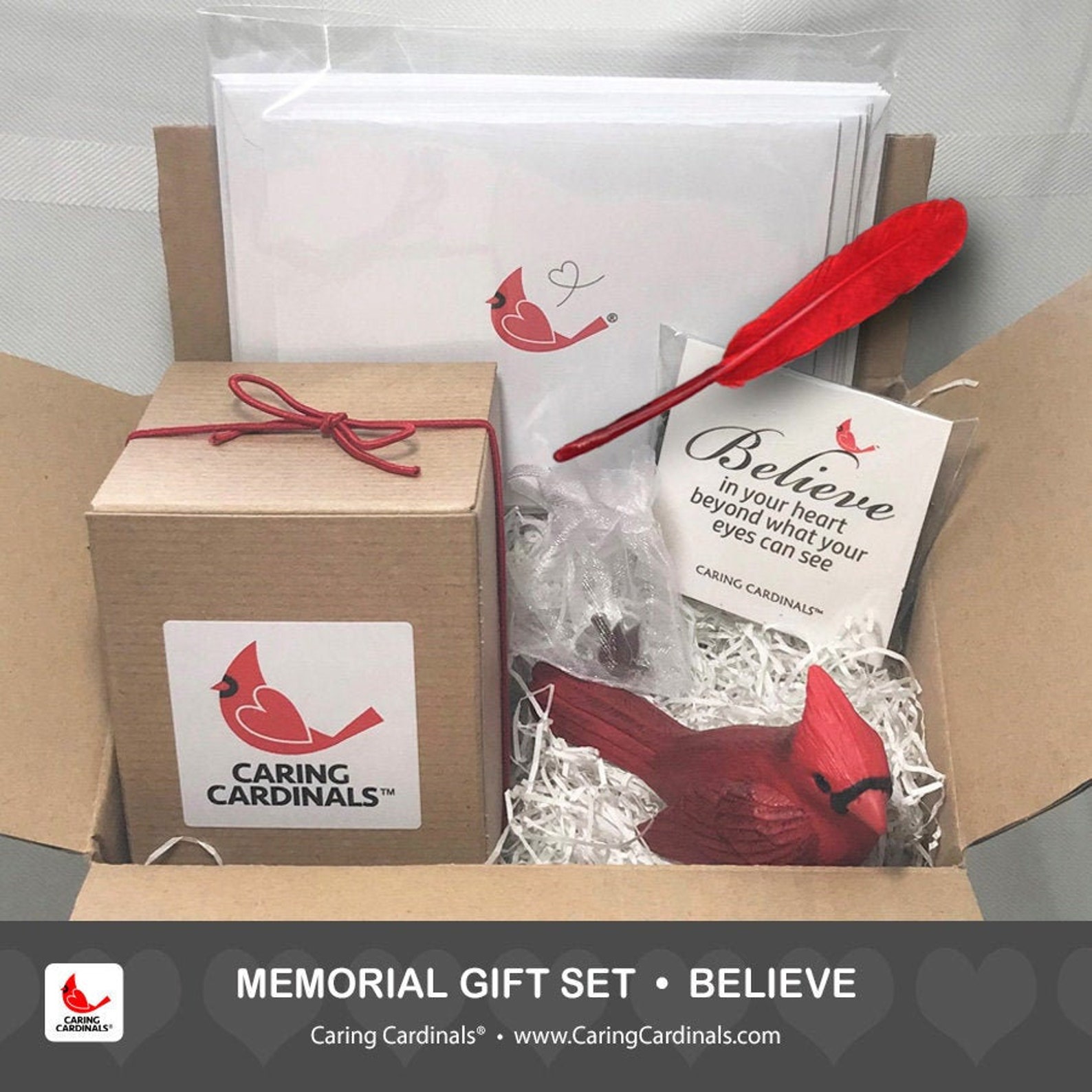 CARING CARDINALS Cardinal Gift Set Believe Cardinal Gift Etsy