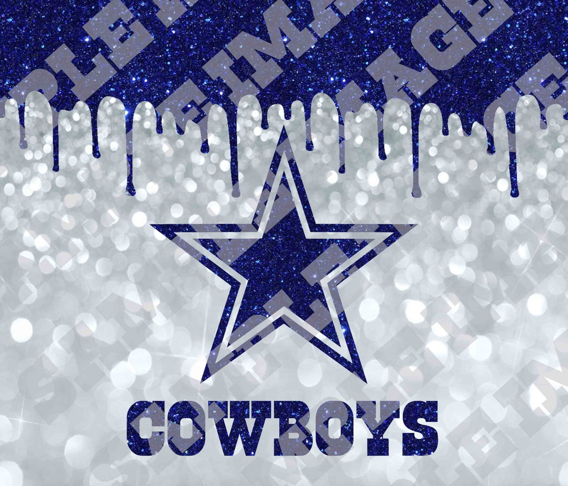 Cowboys Glitter Wrap for Sublimation Dallas 20 oz Skinny & Etsy