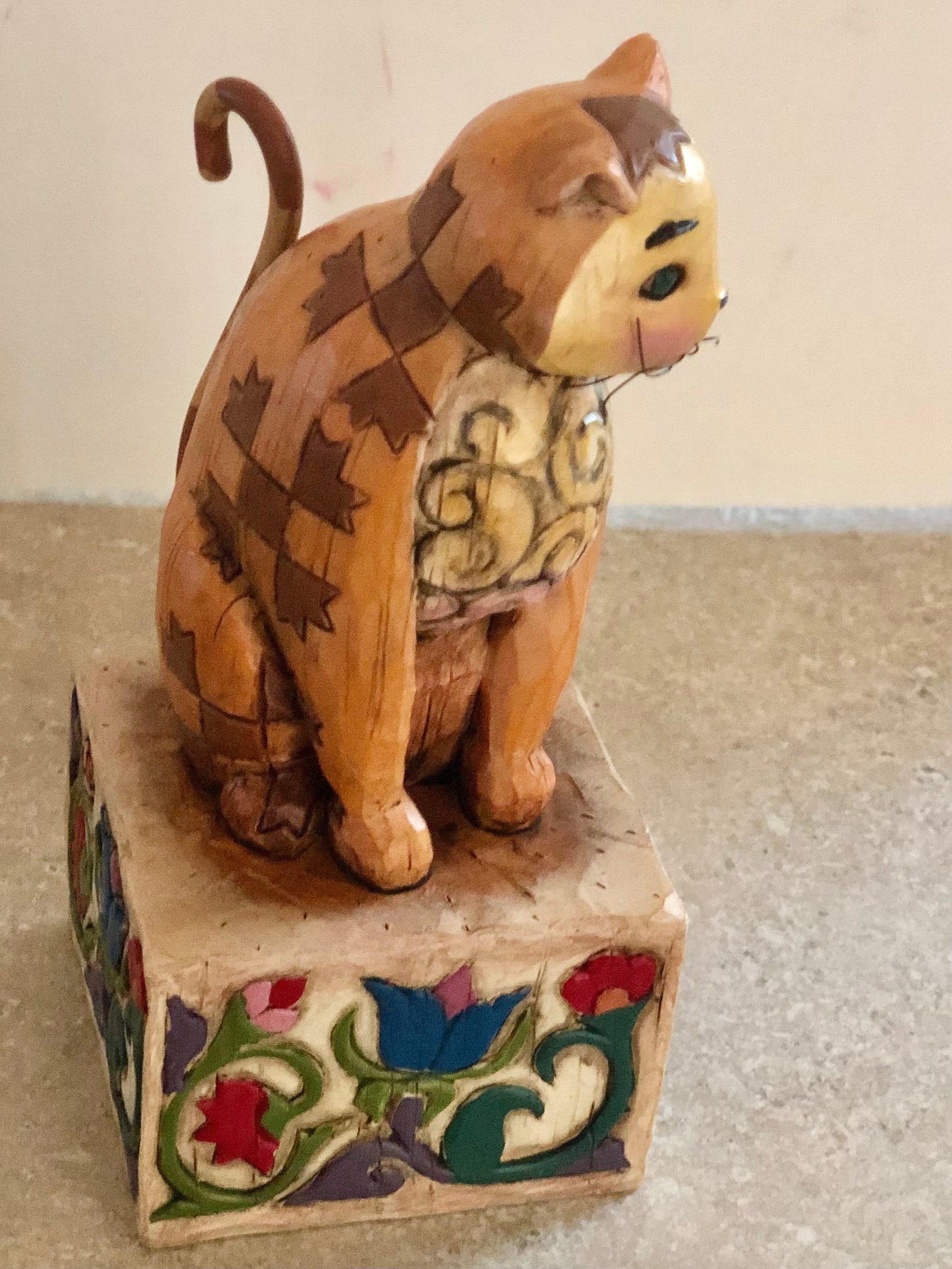 Jasper Jim Shore Cat Figurine Yellow Cat 114424 Heartwood Creek