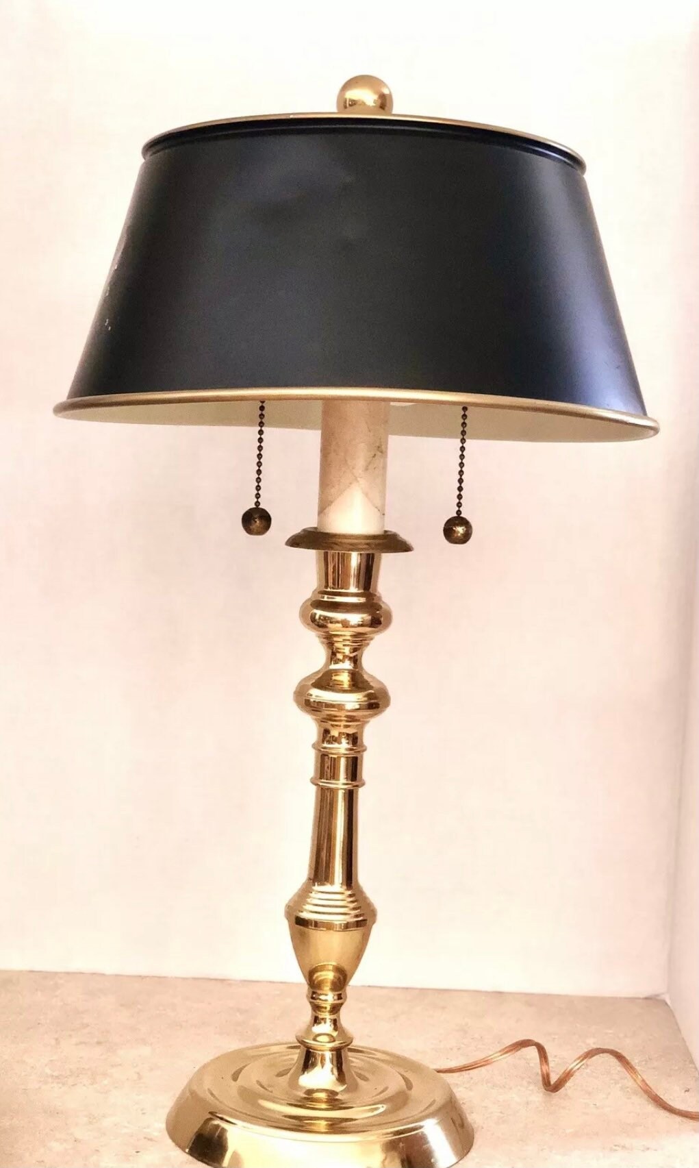 Brass Tortoiseshell Emanel Lamps by BD lLumica ‹ Sacramento Anticuaria