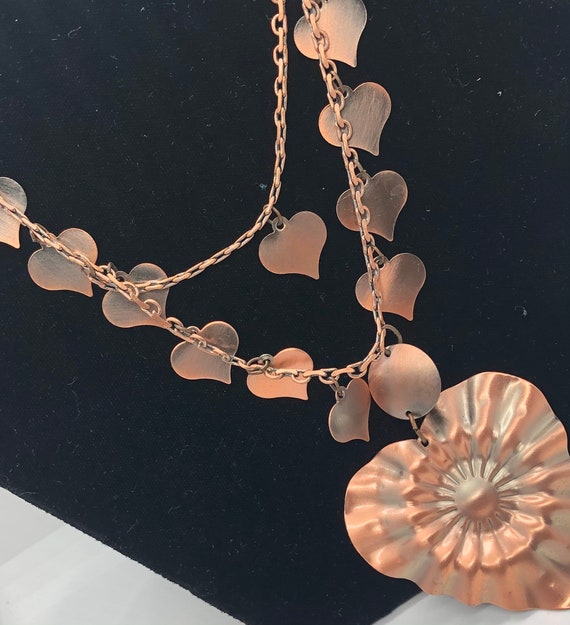 Handmade Copper two layered Pain Relief Necklace. - image 1