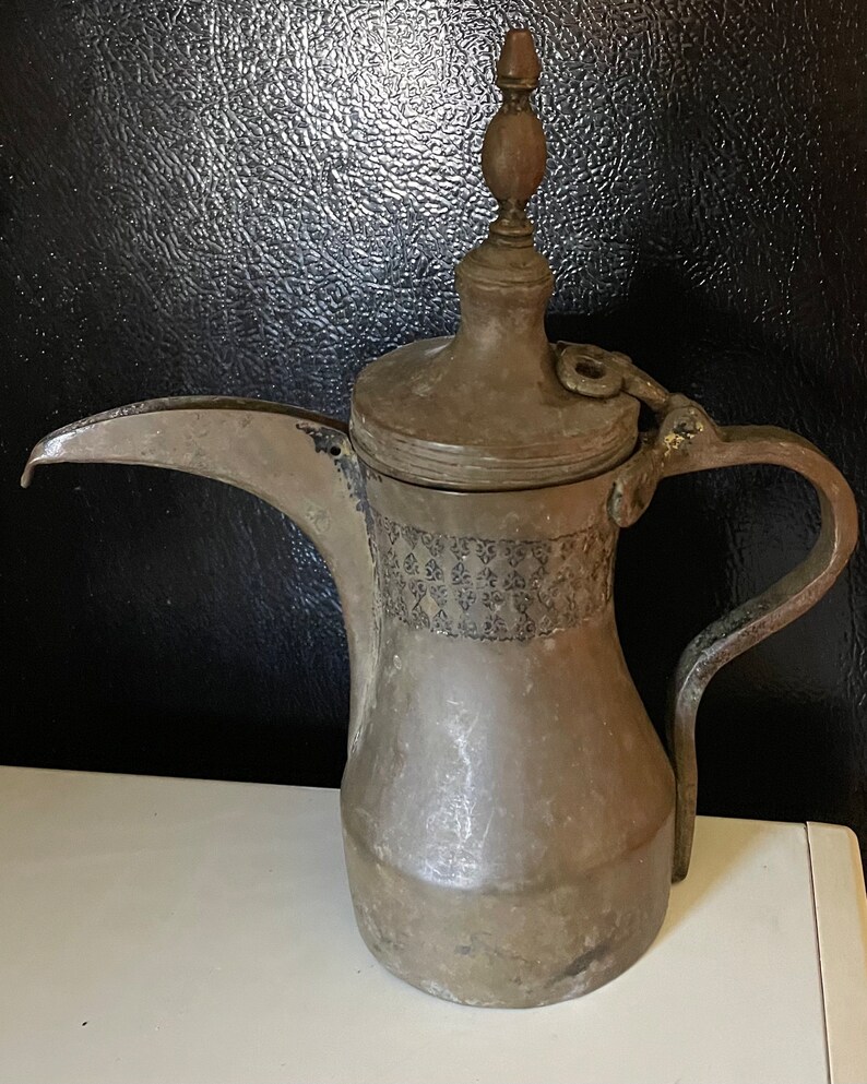Antique Arabic Coffee Pot Dallas Brass.collectible Etsy
