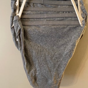 Best fitting Bio- Cotton ENCHANTED Women,s panty -Stretch Hi Cut panties pack of 6  Grey Size 5  New