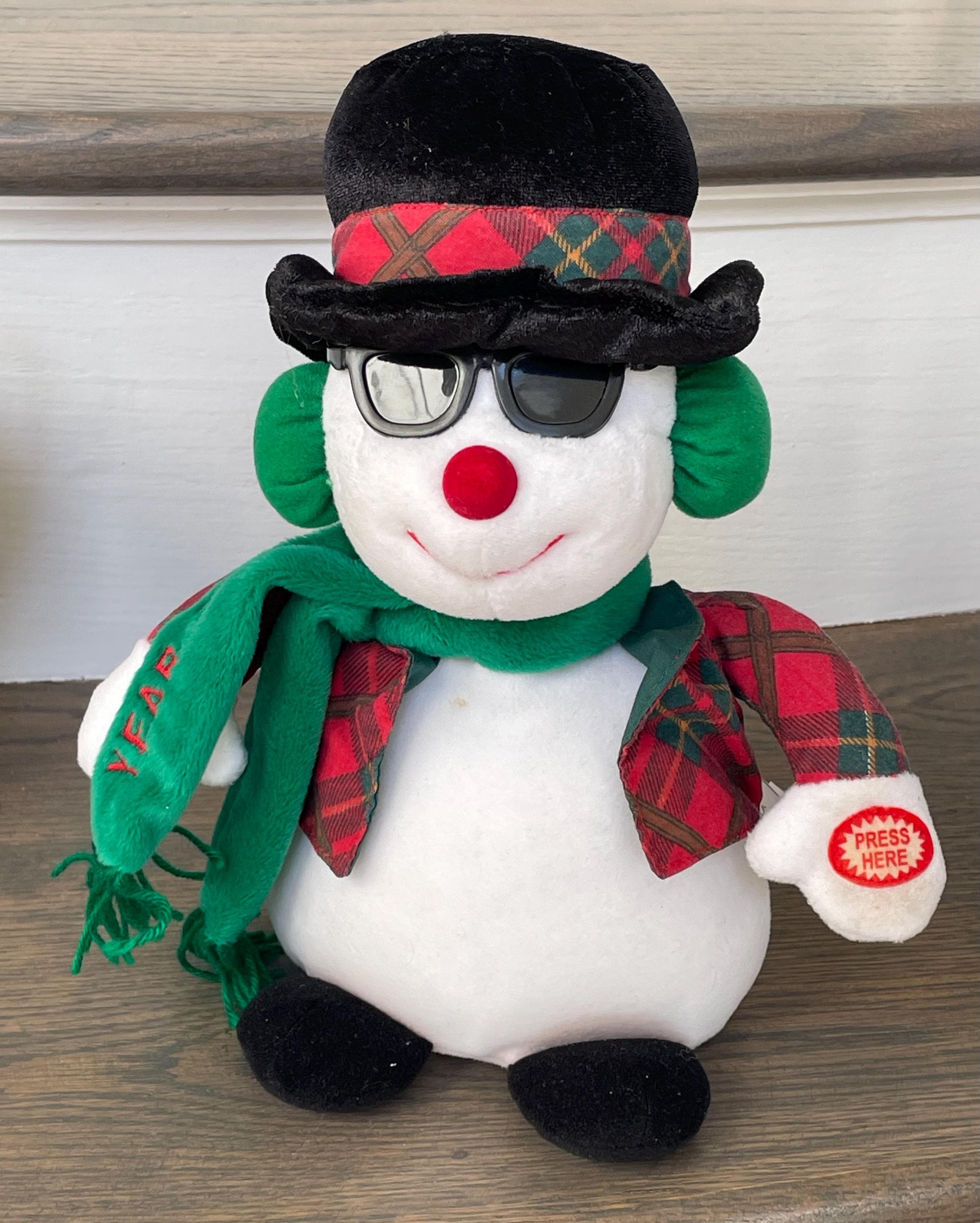 Vintage 2000,s TL Toys Dancing & Singing Christmas Snowman Working