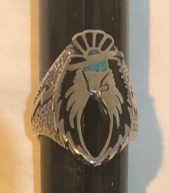 Southwestern Thunderbird Ring Silver