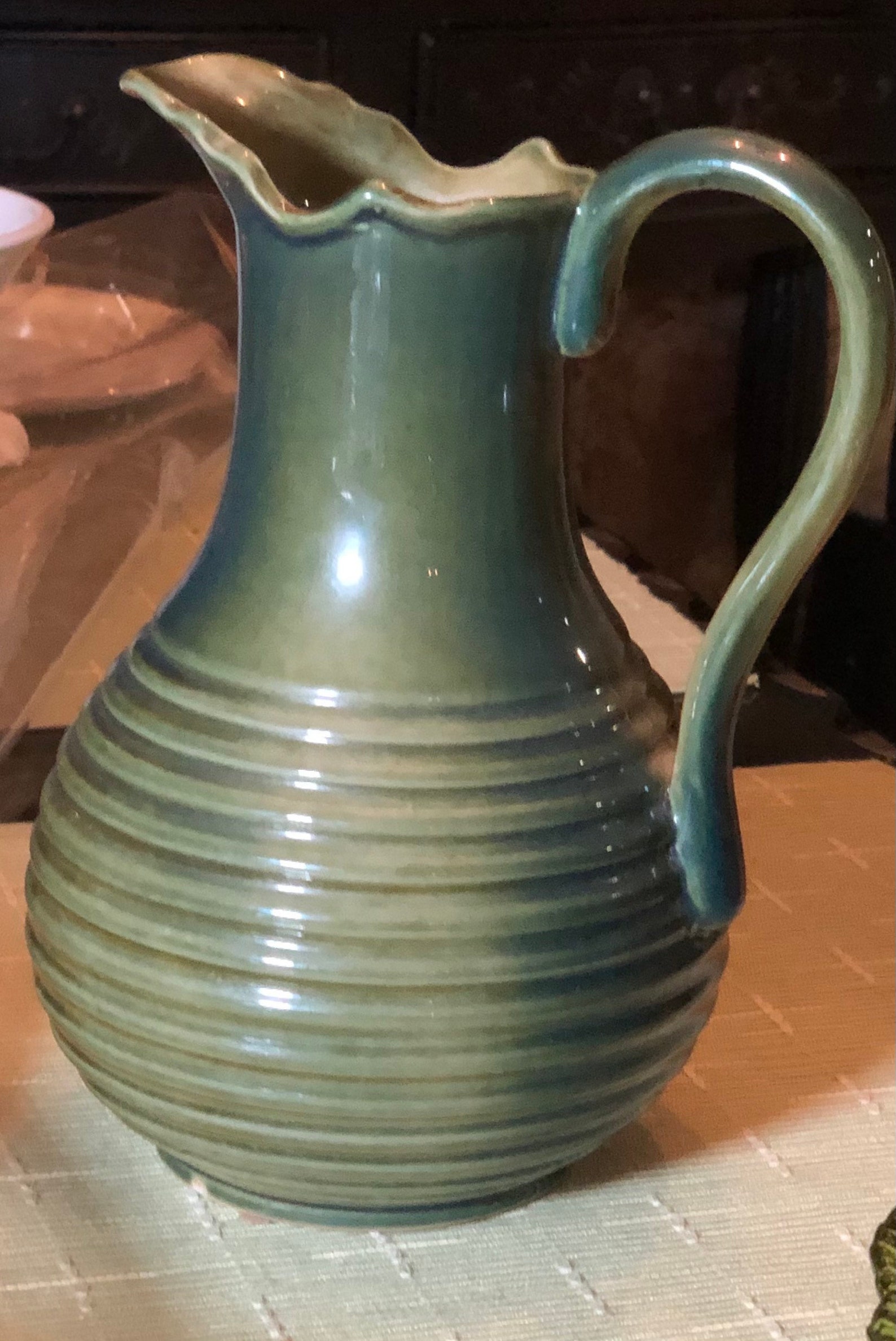 Rare AR Cole of Waco NC Pottery Pitcher Vase Handmade Etsy Australia