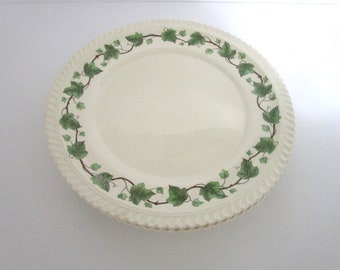 Vintage Royal Gadroon Harker Pottery Ivy diseño Conjunto de 4 platos de cena raros