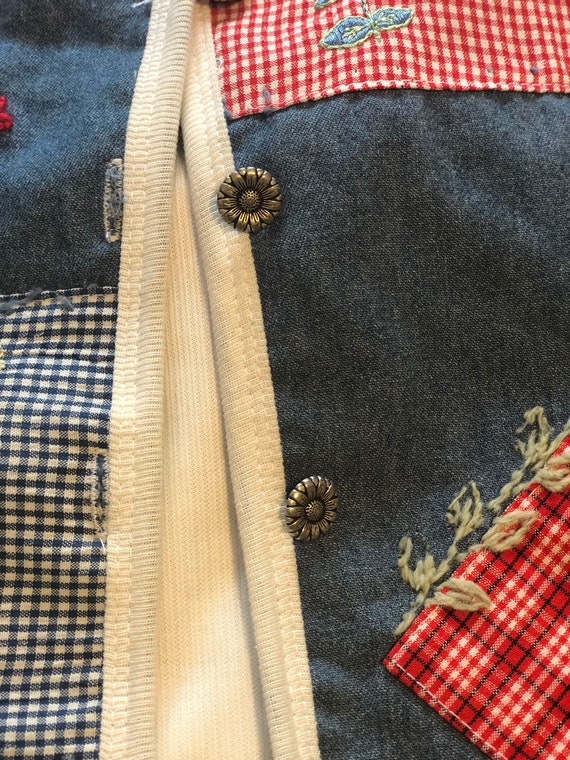 New Vintage “Teddi” Patchwork handmade Christmas … - image 6