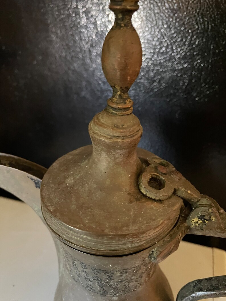 Antique Arabic Coffee Pot Dallas Brass.collectible Etsy