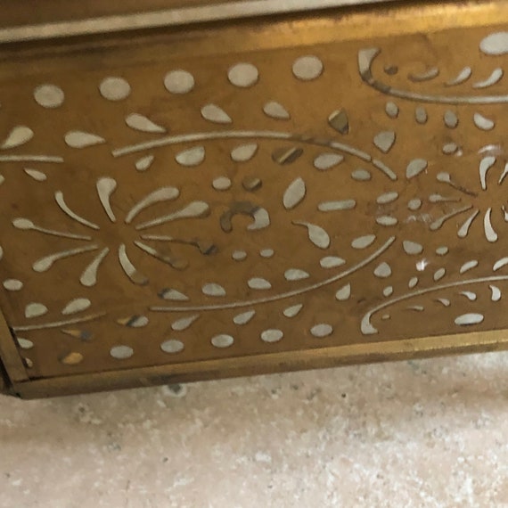 Glass and Metal Octagonal Shape. Ormolu and Glass… - image 7