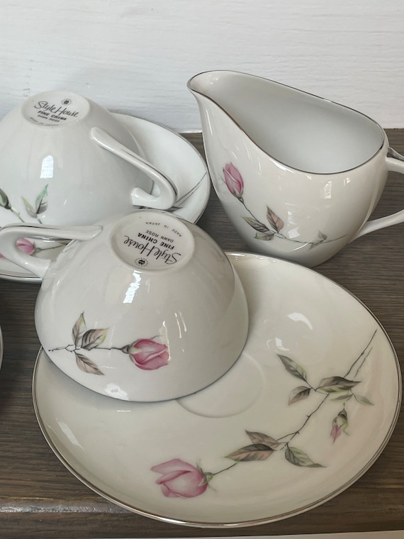 Vintage Dawn Rose by Sango China 9 Piece Tea Set 1959 Japan - Etsy