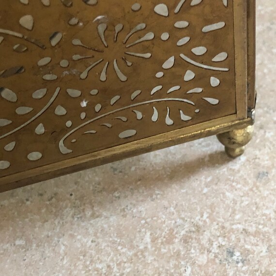 Glass and Metal Octagonal Shape. Ormolu and Glass… - image 6