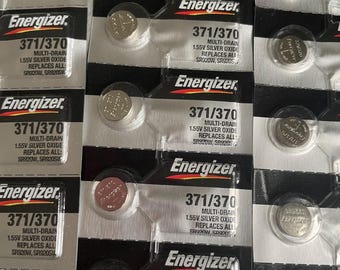 Energizer 371/370 Silveroxid klockbatterier 5-pack Nya