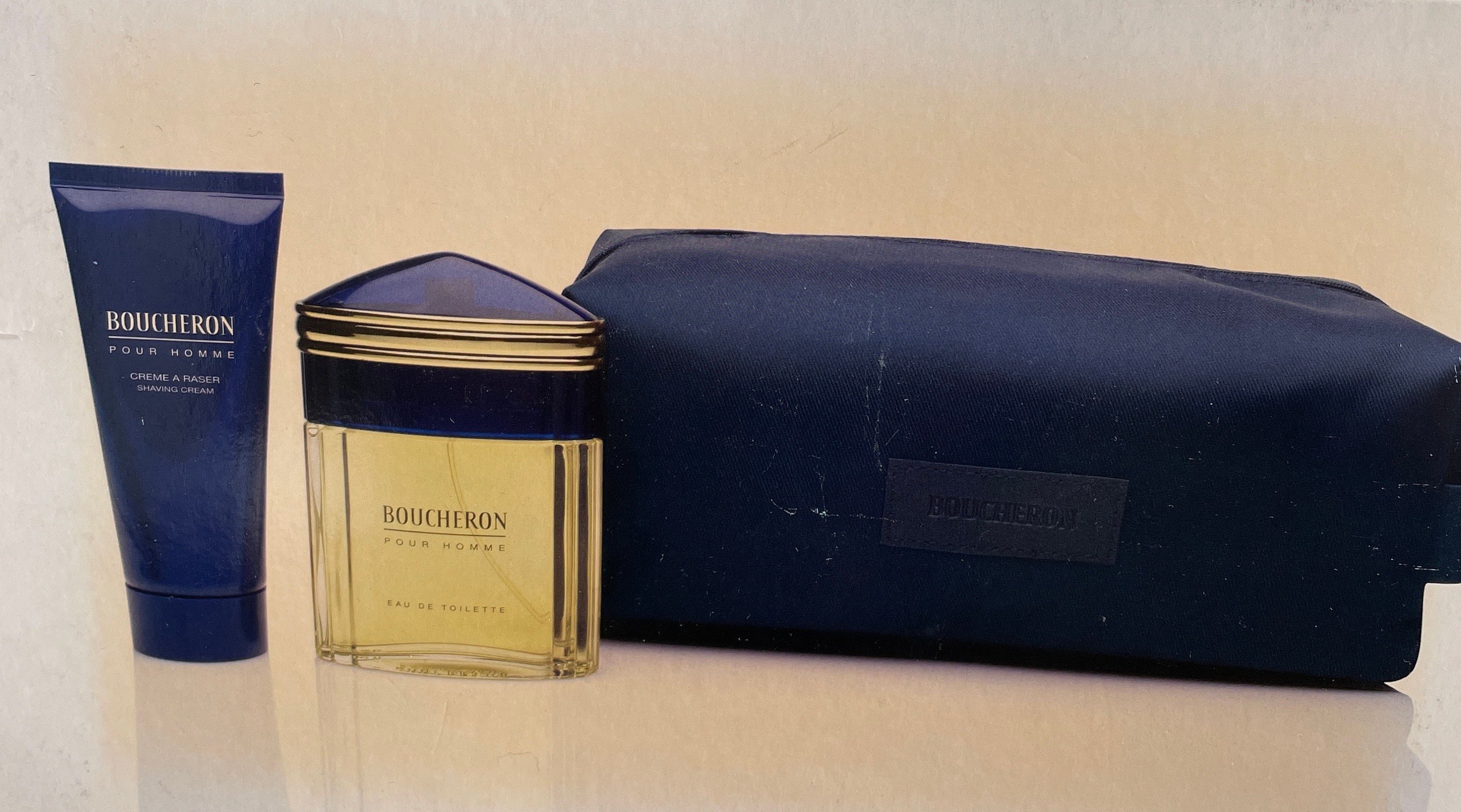 Boucheron Pour Home Set Edt 100 Ml + Shaving Creme Trousse New