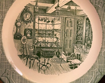 Royal Vintage The Old Curiosity shop Chop Platter Round 13”