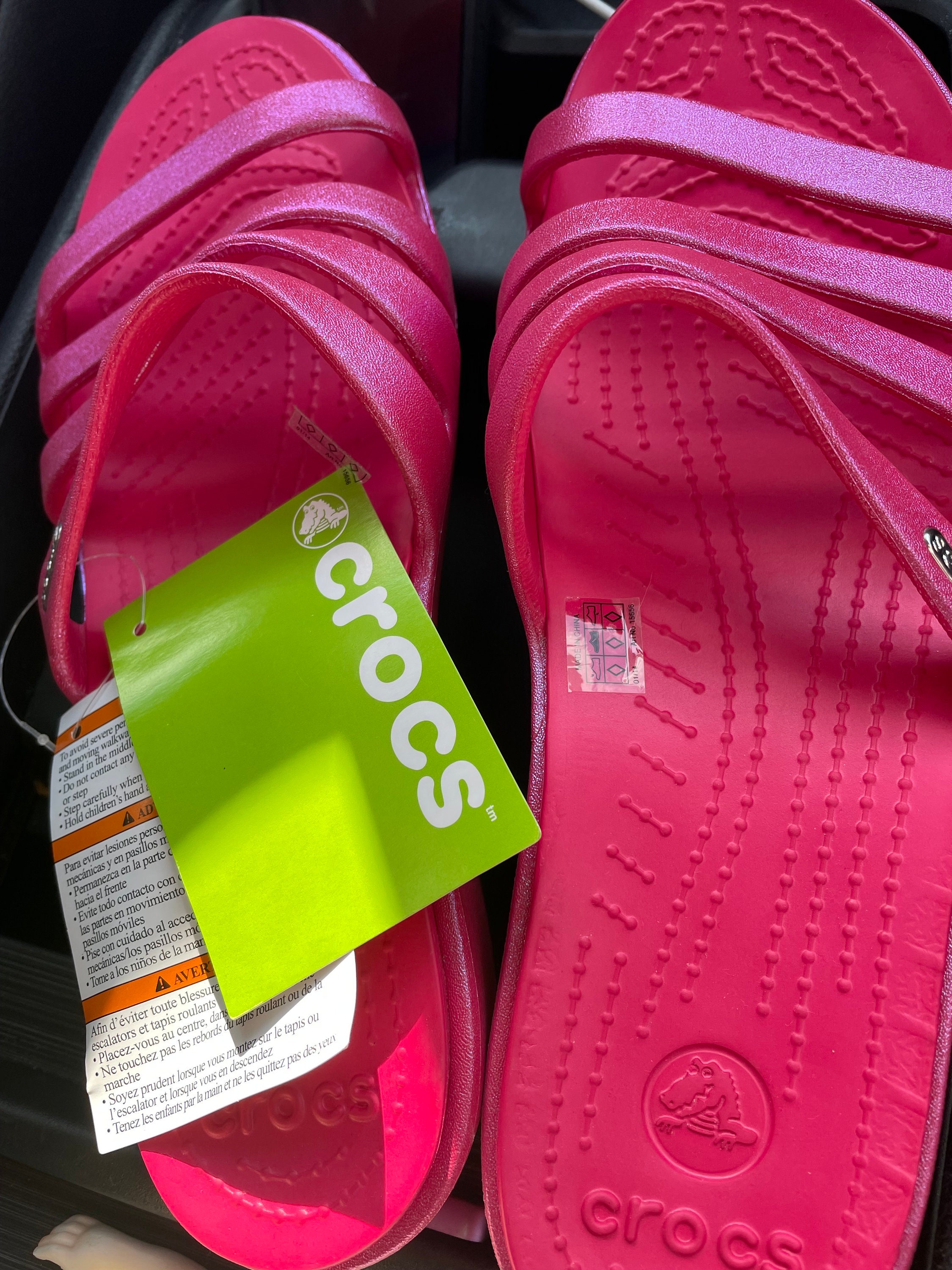 New Crocs Rhonda Sandal Open Toe Hot Pink Size 10 NWT - Etsy