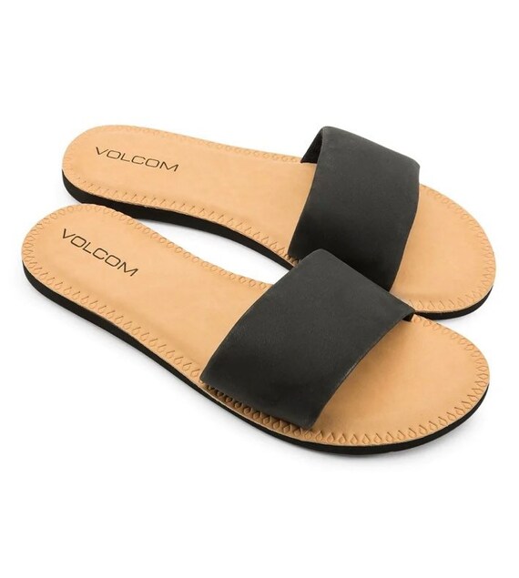 Volcom Simple Slide Black Sandals Size 8 - image 2