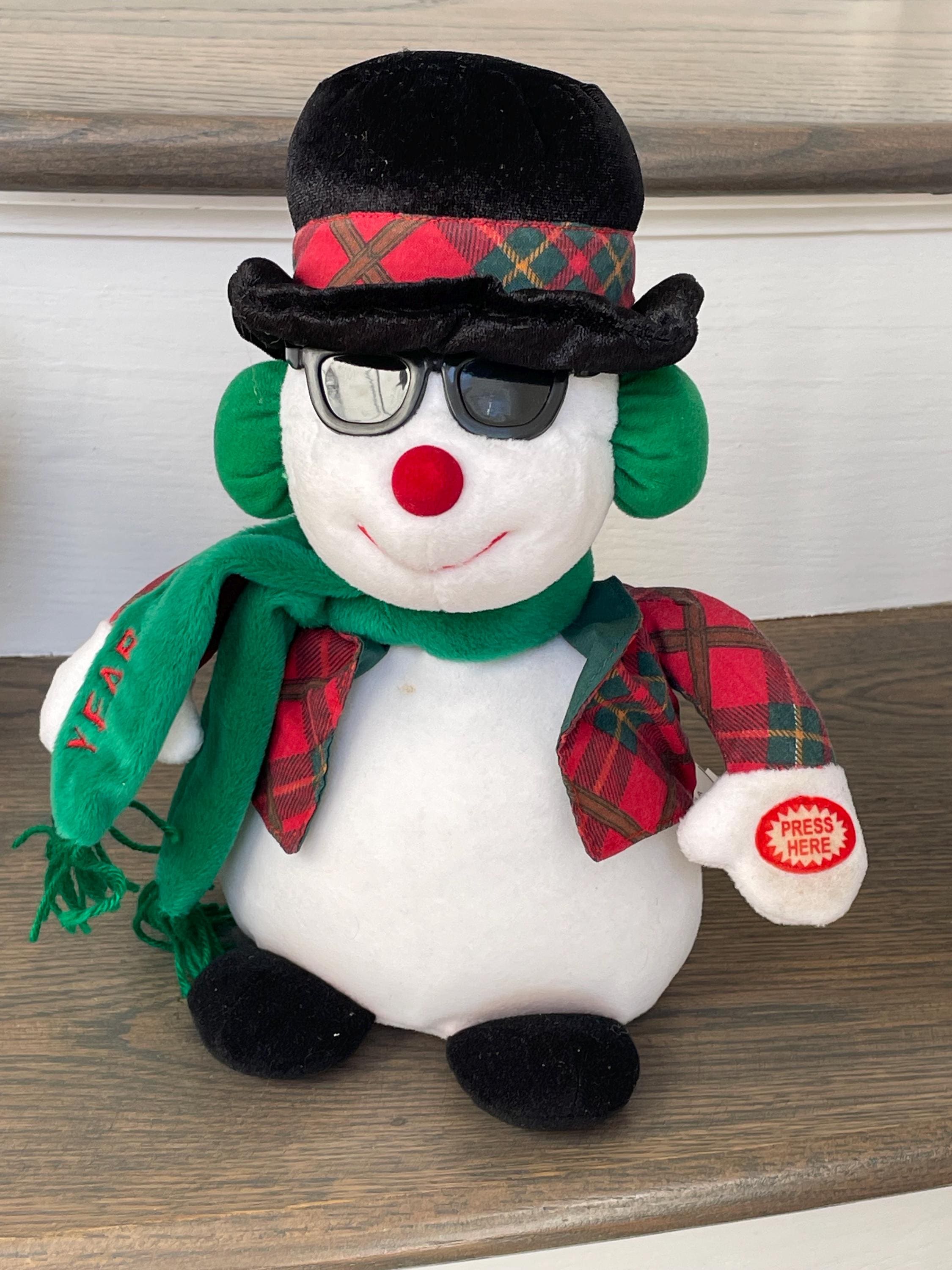Vintage 2000,s TL Toys Dancing & Singing Christmas Snowman Working